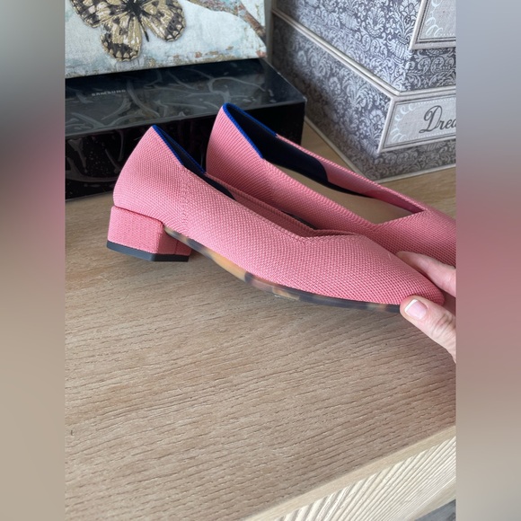 Rothy’s The High Point In Love Insole Tulip Pink Heels Shoes Womens - Picture 3 of 16